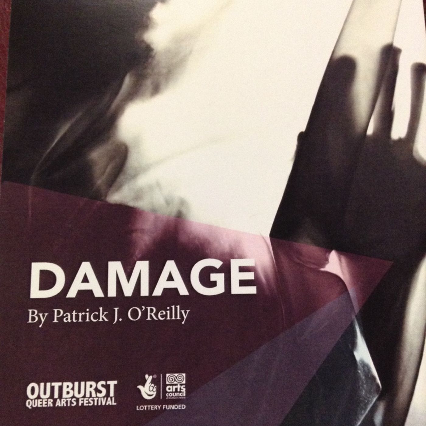 Patrick J O'Reilly talking ahead of the premiere of his new play Damage @OutburstArts festival episode artwork