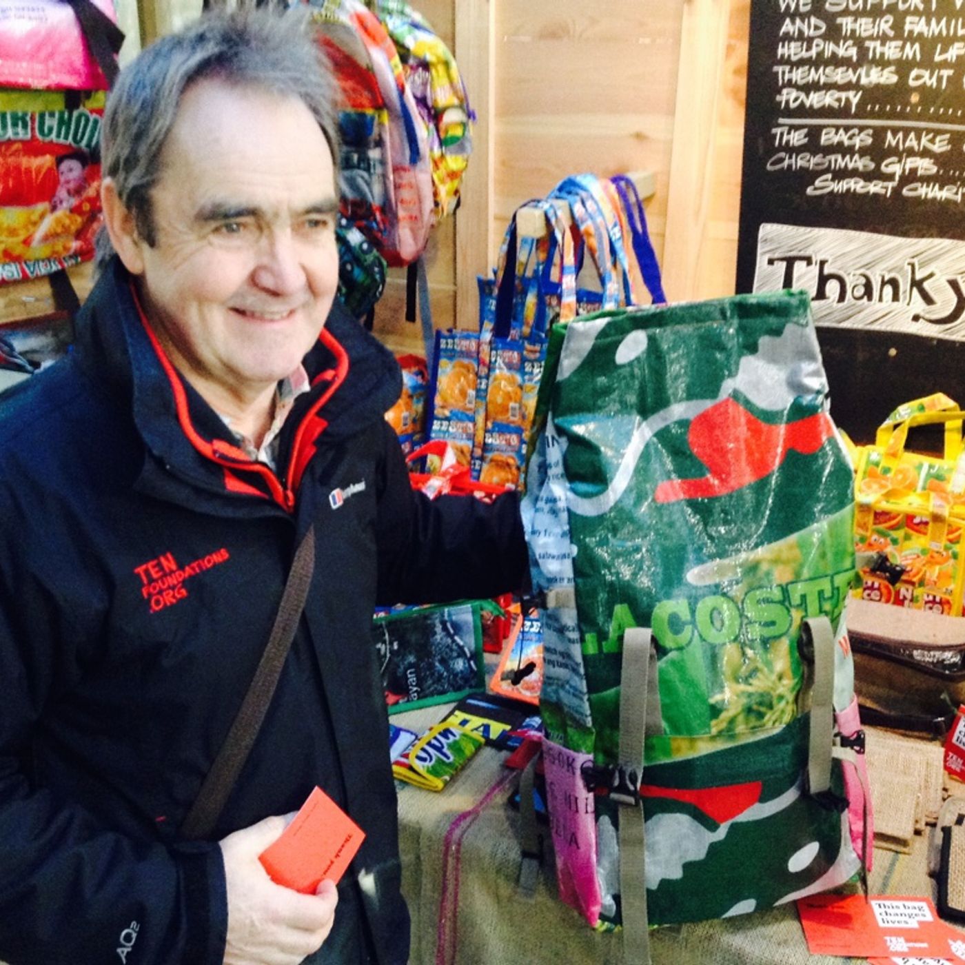 Ian from @TenFoundations with a good news story and great bags in @StGeorgesMarket episode artwork