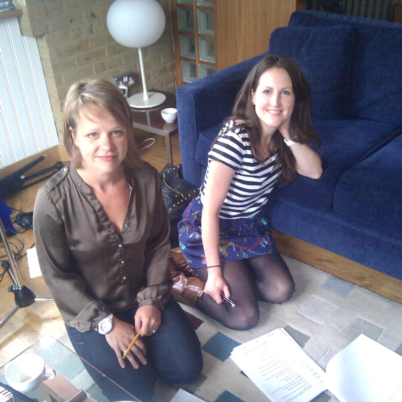 Justine Potter (@savvyjustine) has come to Audioboo HQ to record a Radio 4 play episode artwork