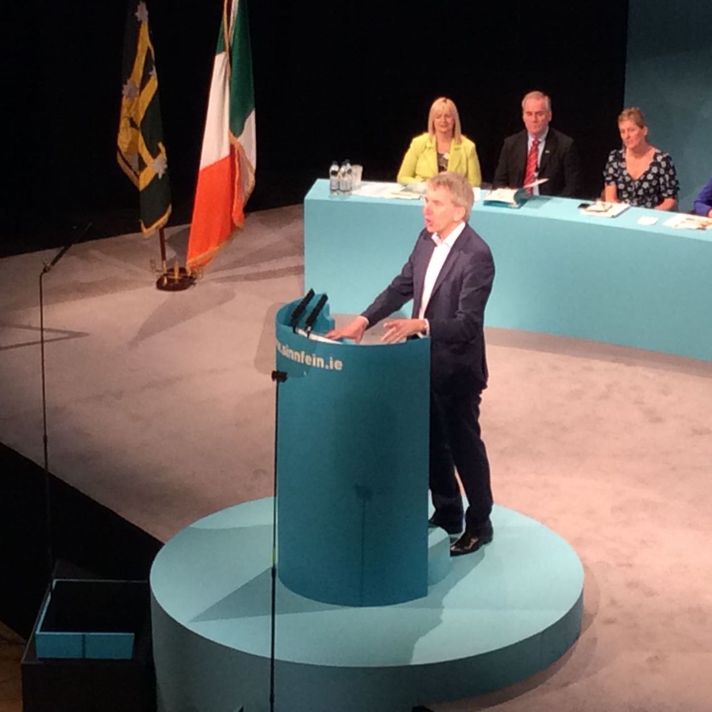 #sfaf2015 Máirtín Ó Muilleoir @newbelfast speaking on potential for Derry episode artwork