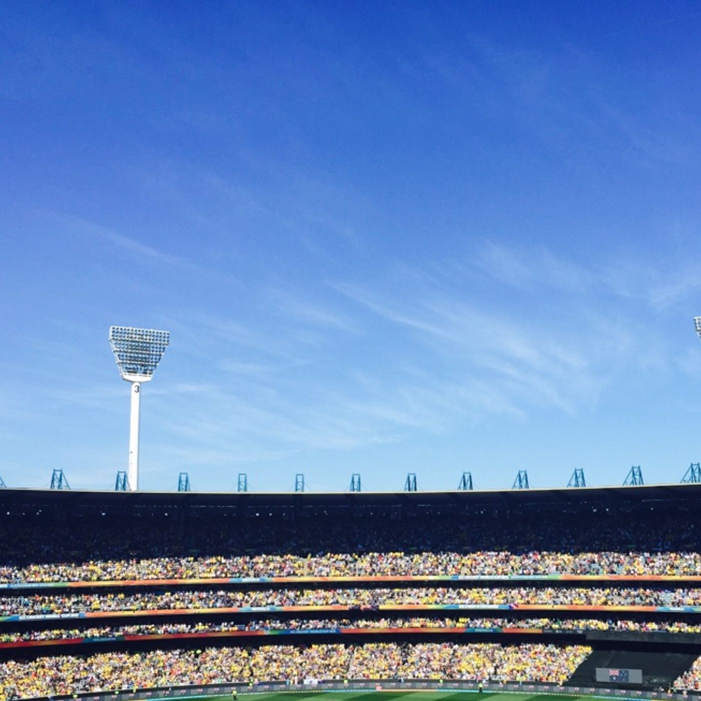 The Australian national anthem gets the crowd pumped at the #MCG #AUSvNZ #CWC15Final episode artwork