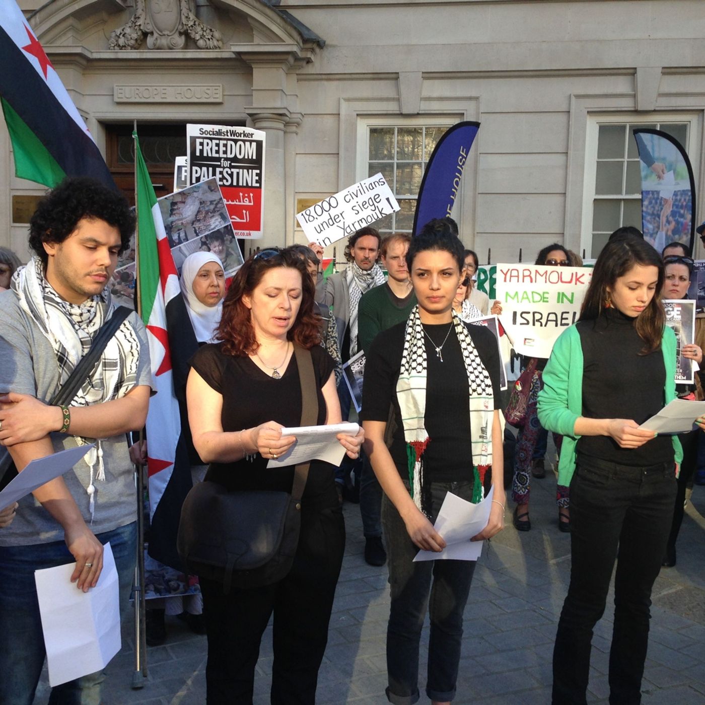 Protest in London demands action on Yarmouk - "Deepest Circle of Hell" episode artwork