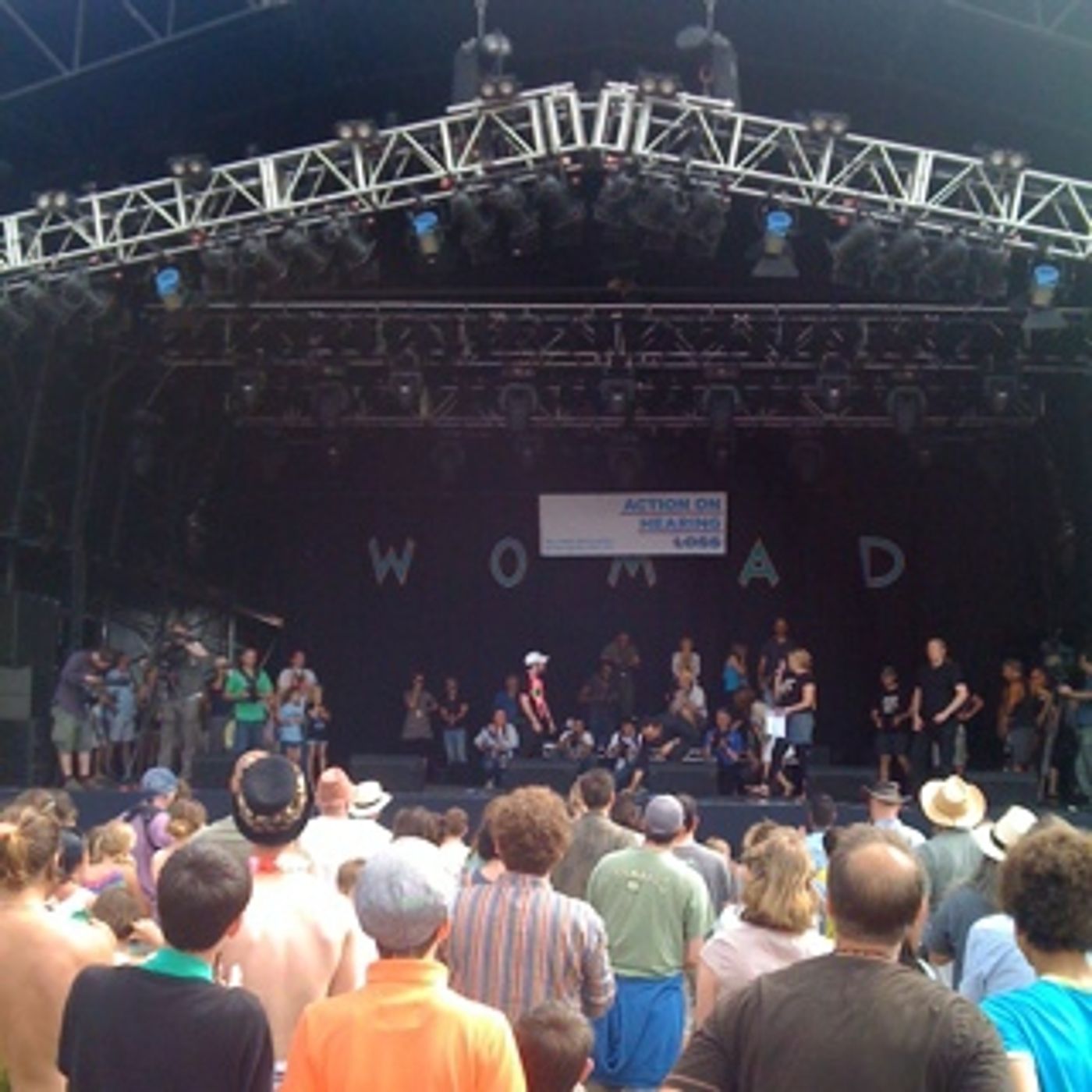 Breaking a world record in air-guitaring with @actiononhearingloss at #Womad episode artwork