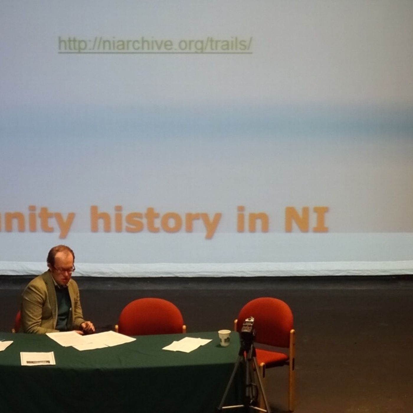 Q&A with panel on oral history and people's museums at @QUB_Humanities #WorkingClassLife conference episode artwork