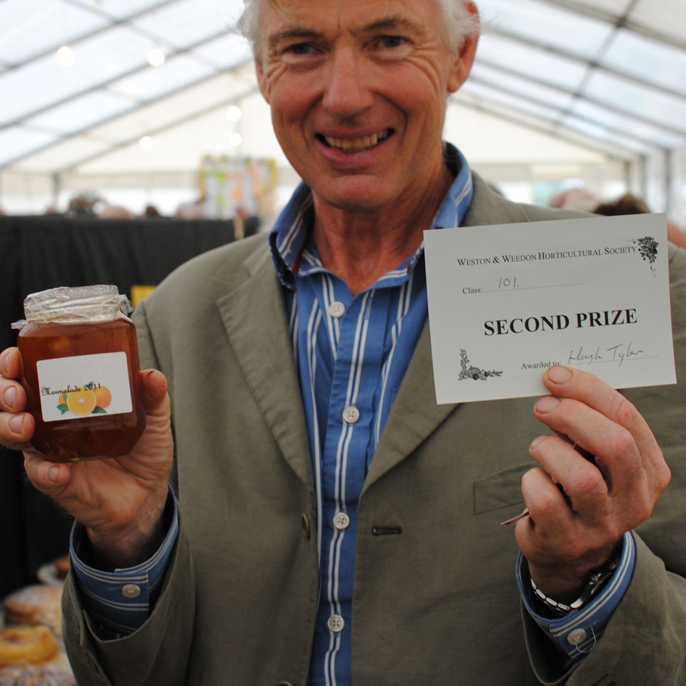 Hugh Tyler at  the Lois Weedon Horticultural show episode artwork