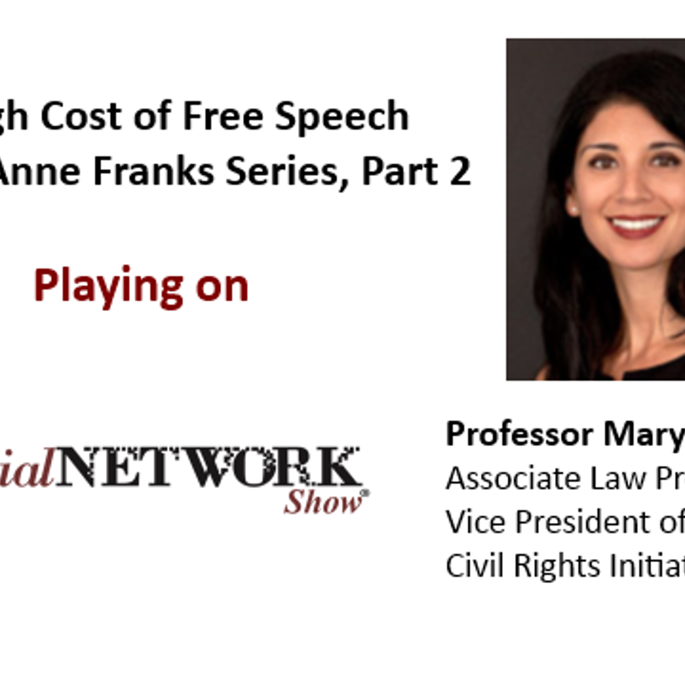 The High Cost of Free Speech: The Mary Anne Franks Series, Part 2 episode artwork