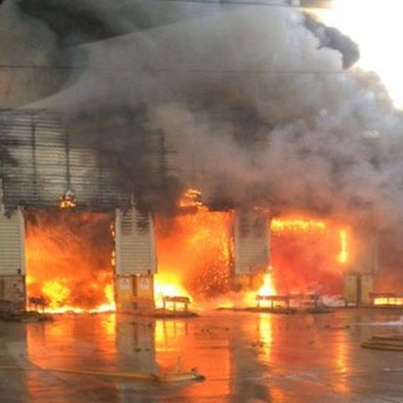 LISTEN: @LaurenMillar3 live at the scene of a major recycling plant fire outside #Derry episode artwork
