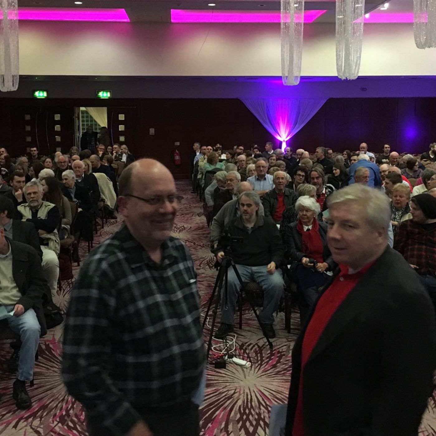 #thebigdebateni Closing remarks from @TheWeeFlea and @MickNugent episode artwork