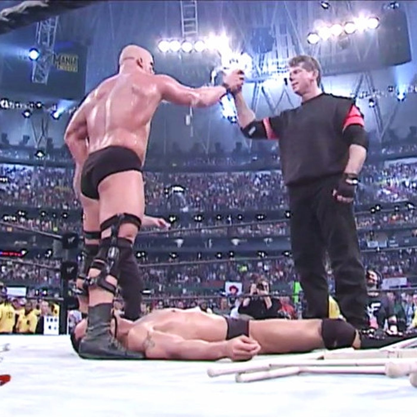 WrestleMania 17: The Rock vs. Stone Cold Steve Austin episode artwork