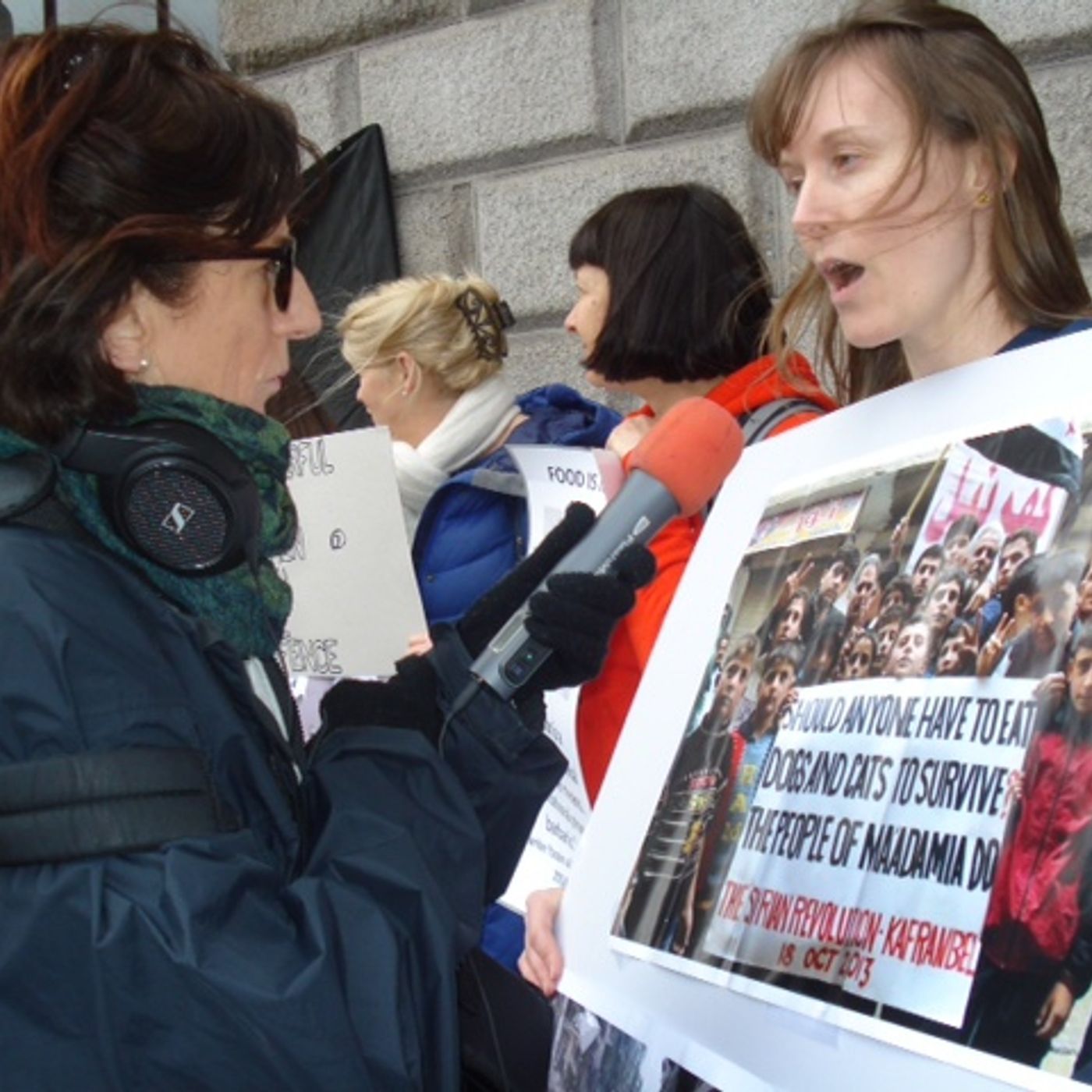 Irish and Syrians gather at the the GPO in Dublin on the 100th Anniversary of Ireland's Revolution to draw attention to the abandonment of the Syrian People episode artwork