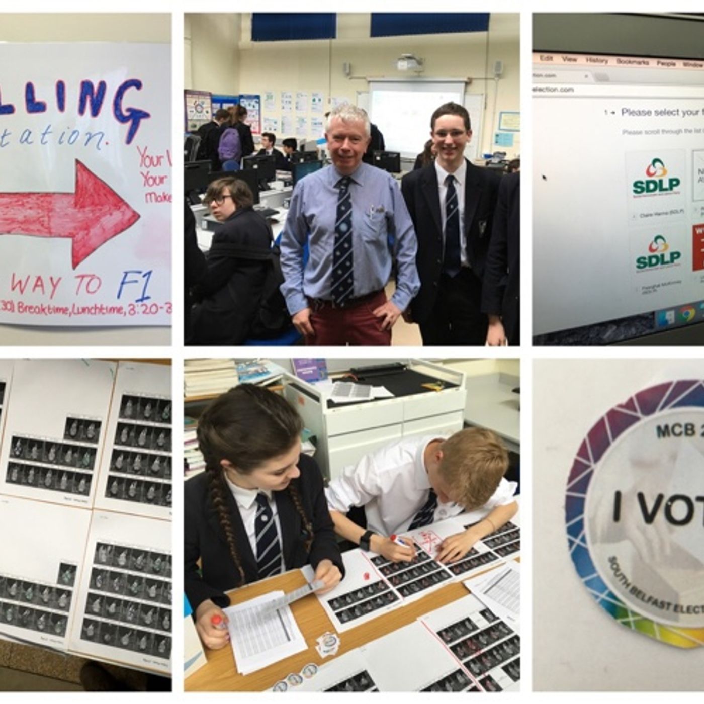 Mr Foster, Adam & Jack explain about @MethodyBelfast's #BelfastSouth #ae16 poll episode artwork