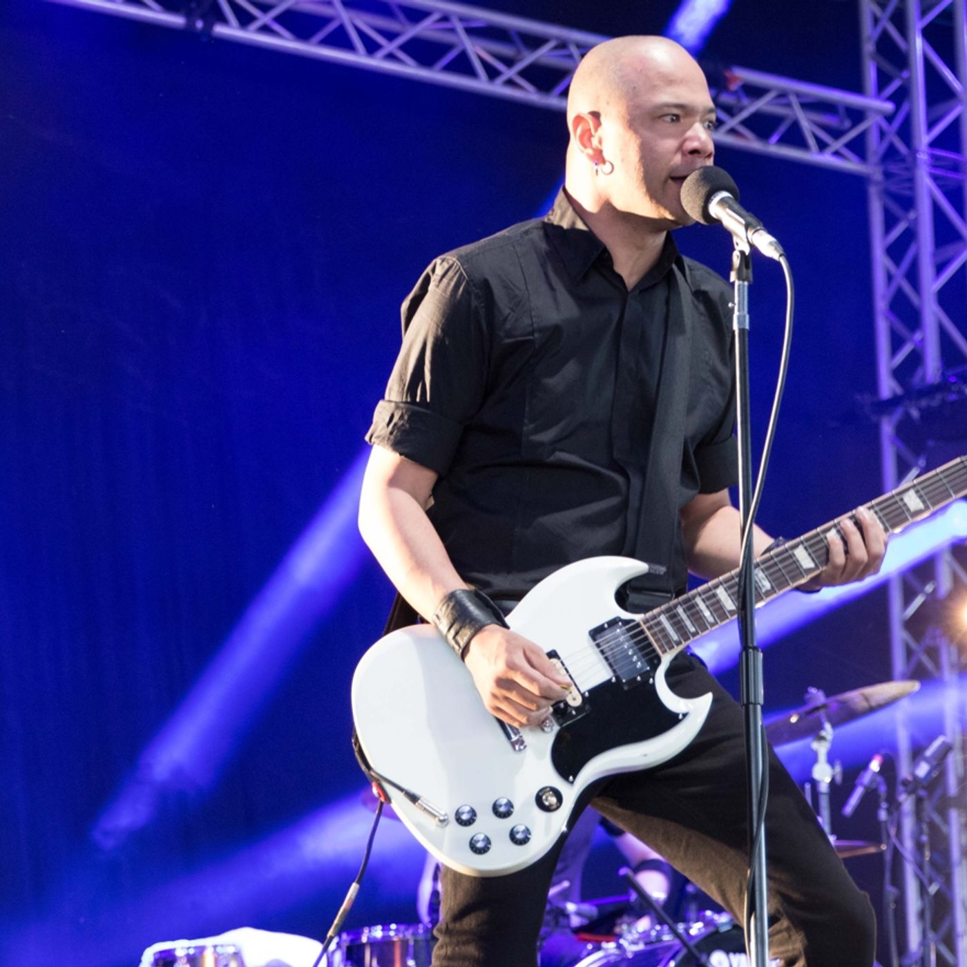 Danko Jones backstage at Download 2016