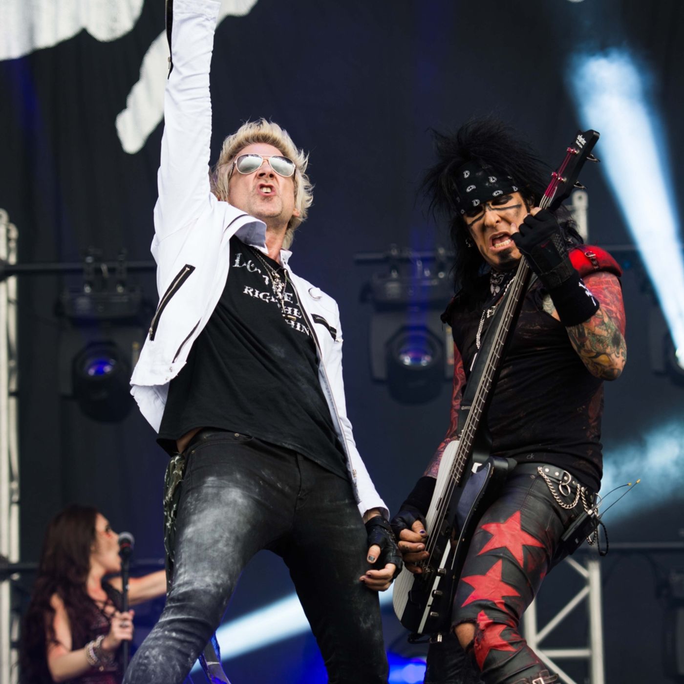 SIXX AM backstage at Download Festival 2016