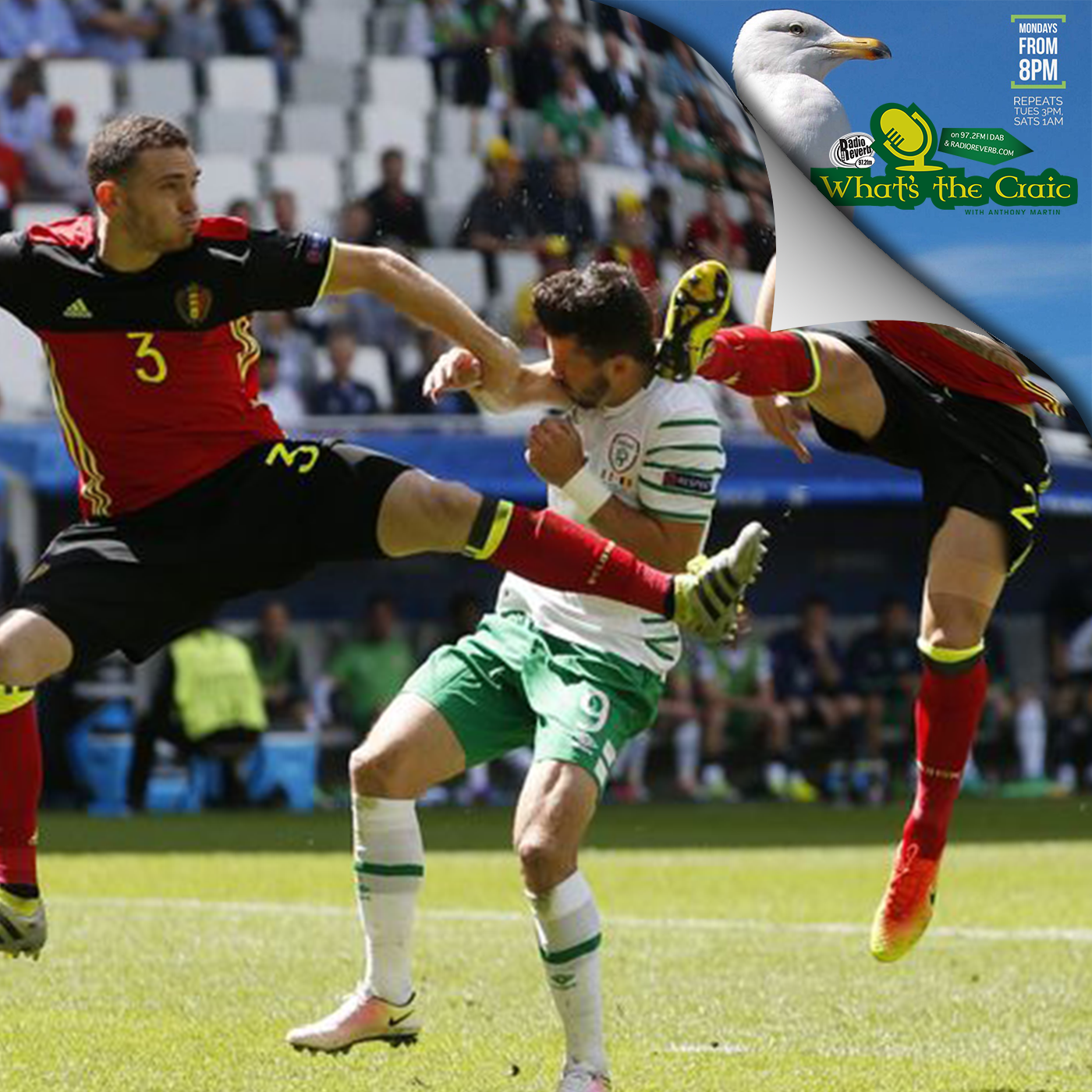 Euro 2016 : Ireland v Belgium post mortem with "craic-fans" Derek + John episode artwork