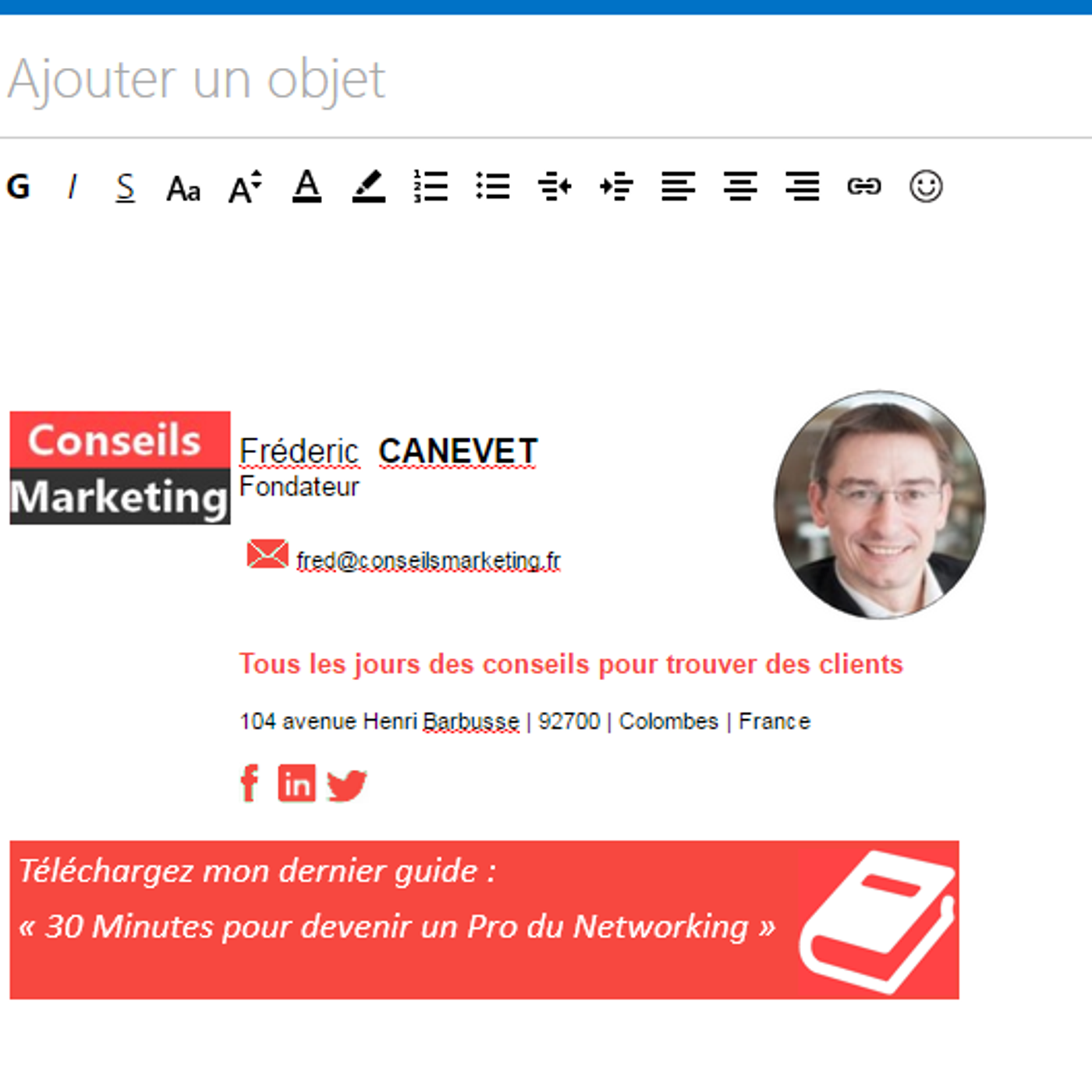 La Signature d'email, un outil marketing sous estimé - PODCAST episode artwork