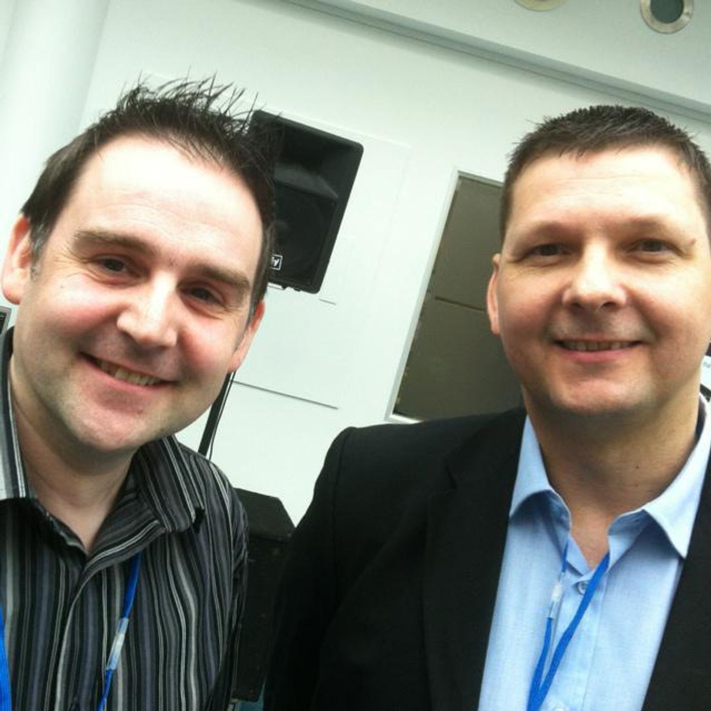 Jason Fitzpatrick @computermuseum and Paul Freakley at @beeb30 episode artwork