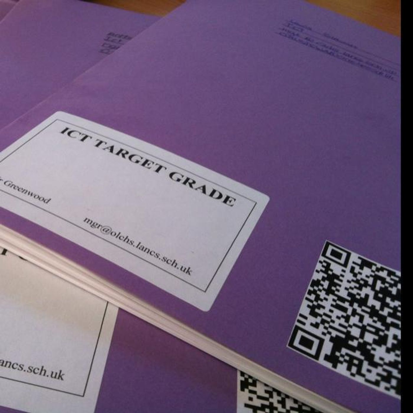 Mark @mgrtec discusses use of QR codes with exercise books in ICT episode artwork