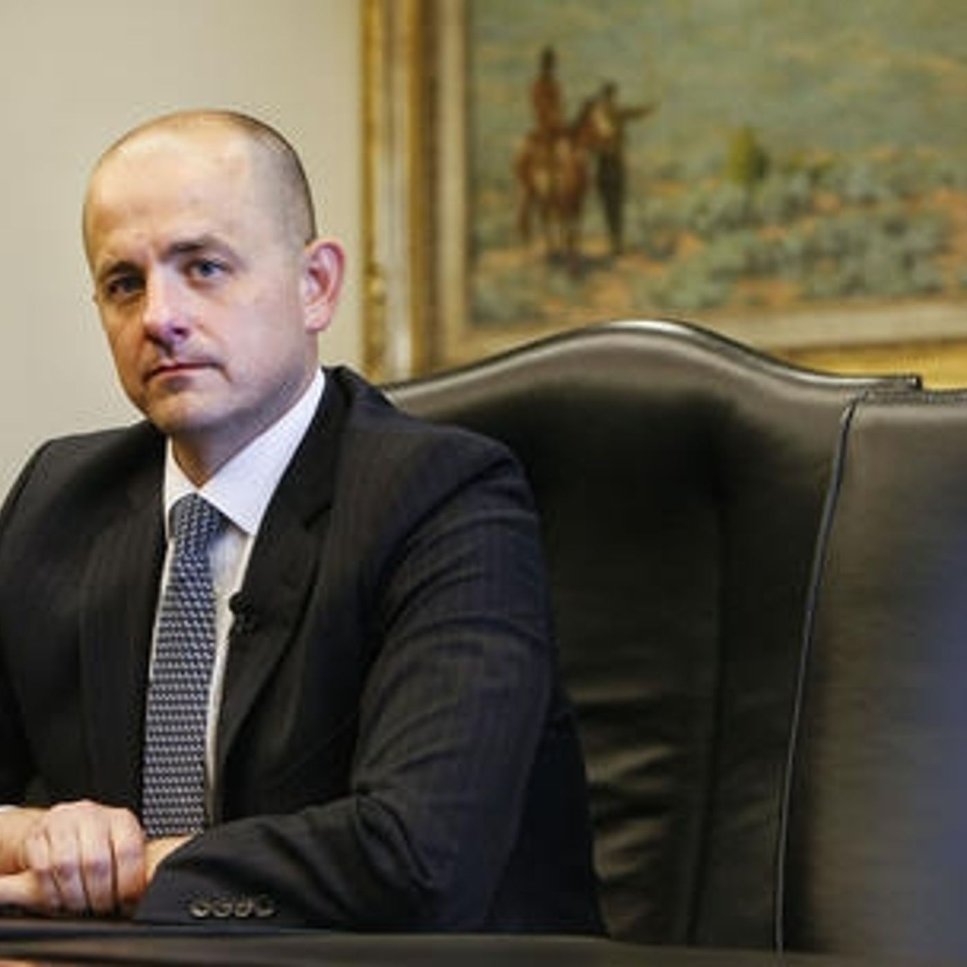 Independent candidate Evan McMullin reacts to his first Utah poll results