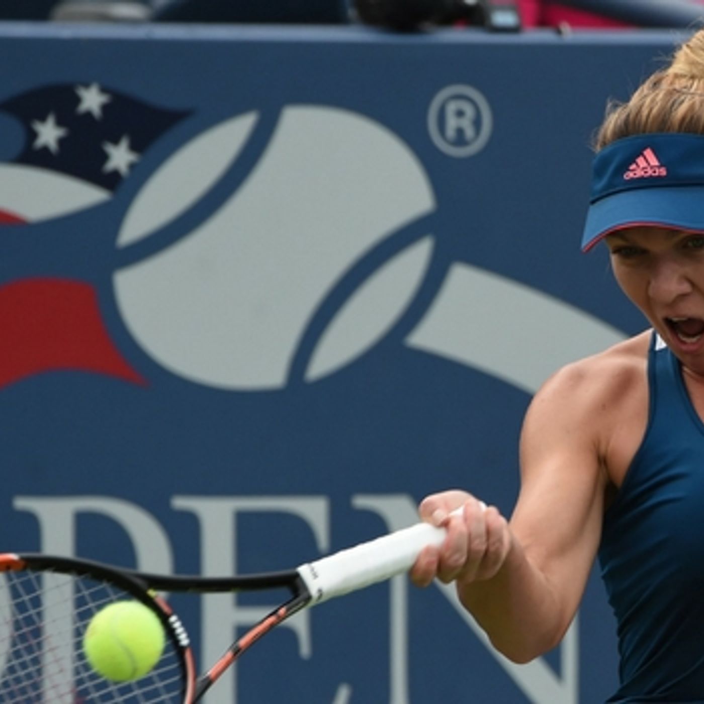 Halep secures 1st set episode artwork