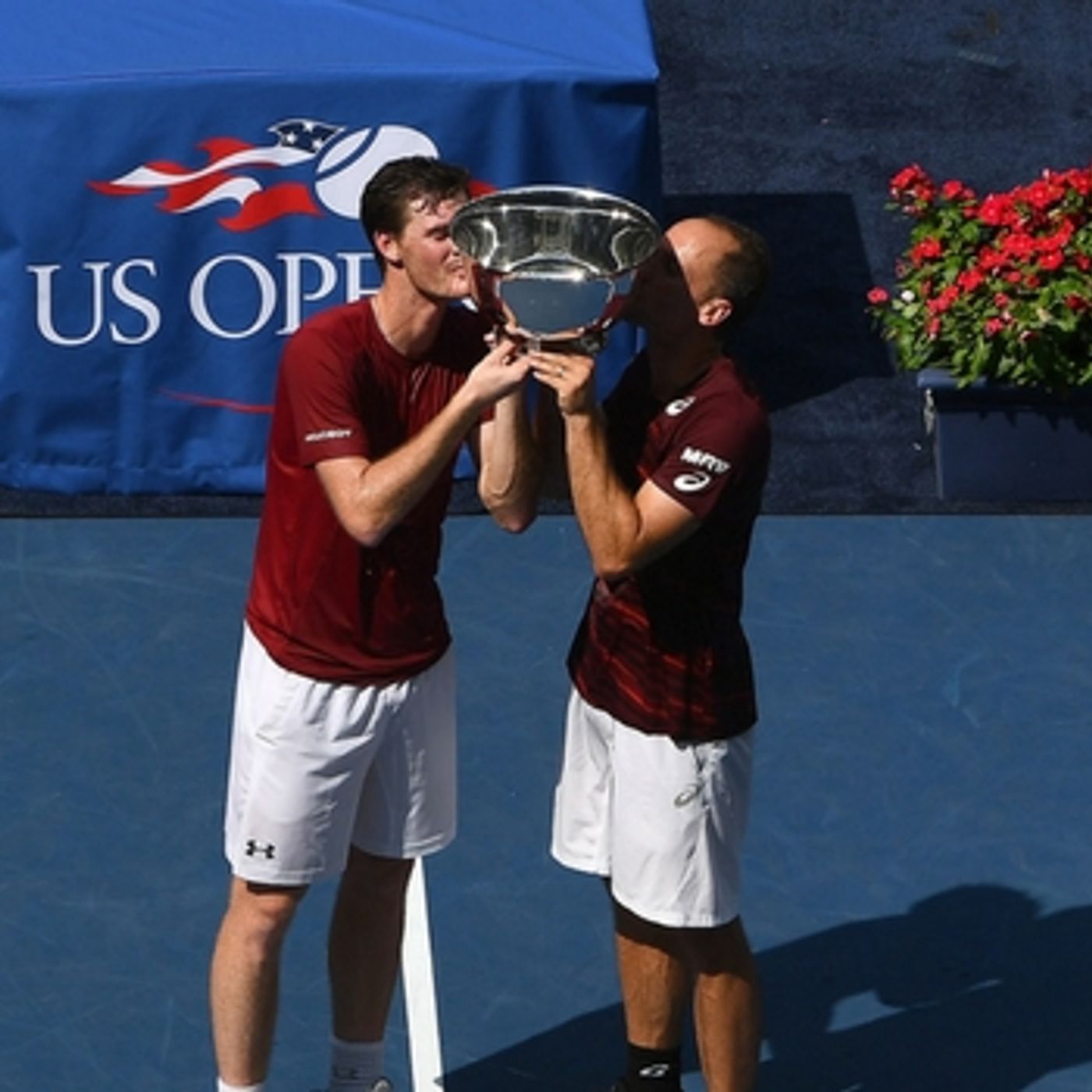 Men's doubles trophy presentation episode artwork