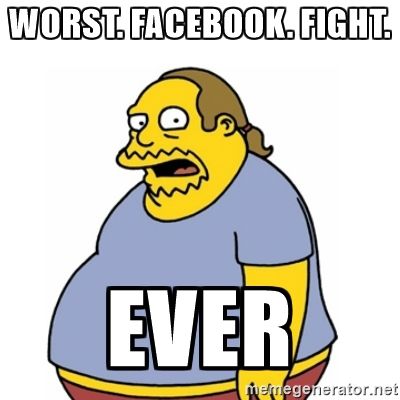 facebook fight meme simpsons