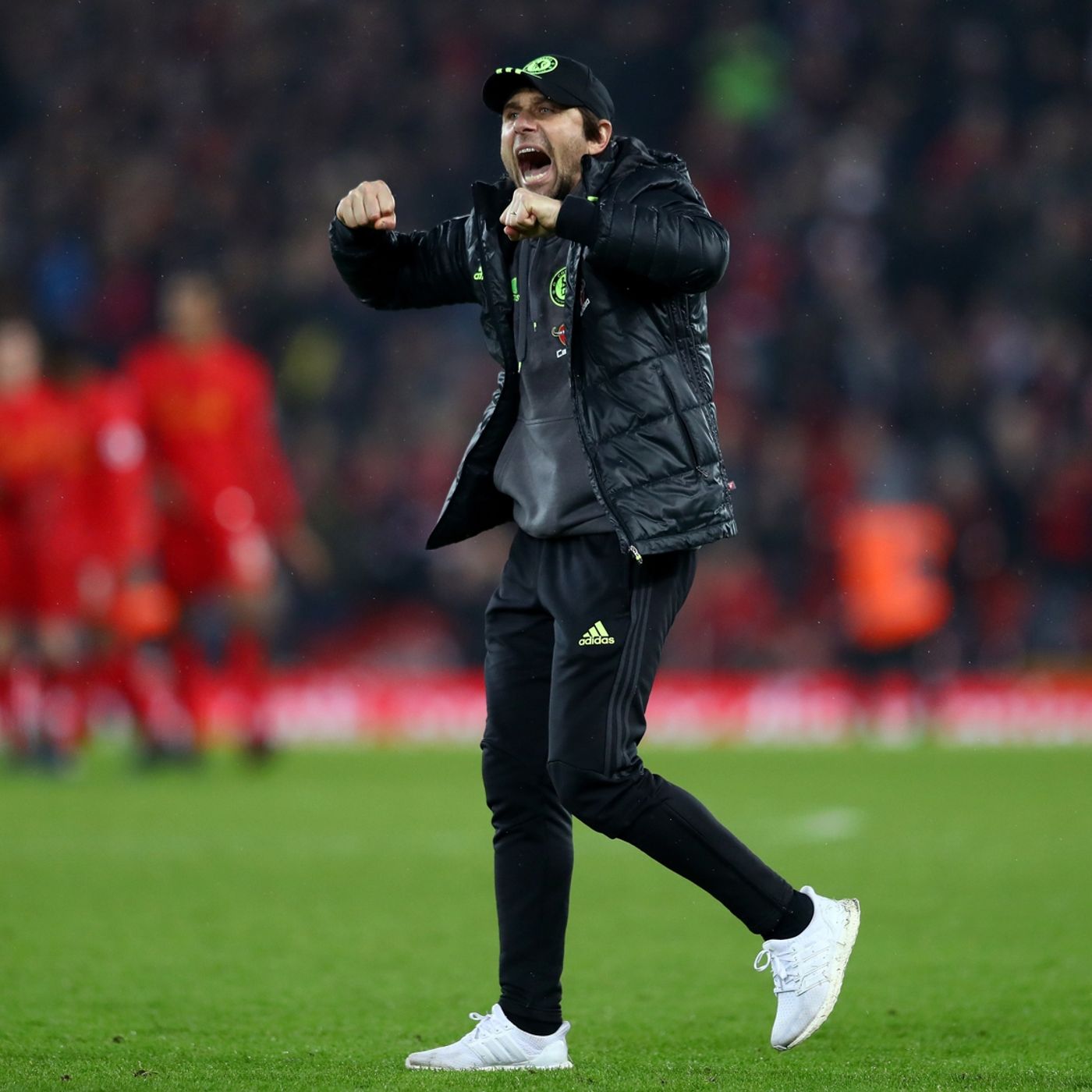 REACTION: #CFC Antonio Conte says his side "must be happy" after 1-1 draw at Liverpool