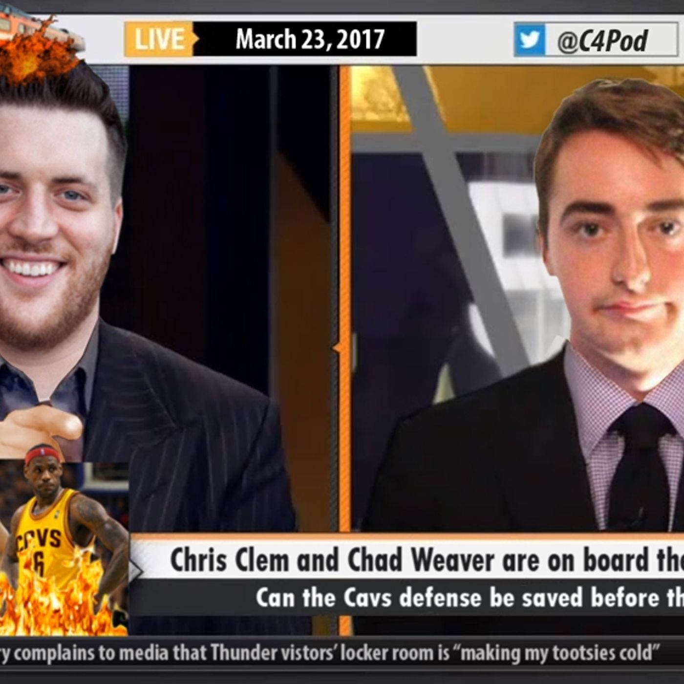 S1 Ep24:  Chris Clem’s Cavs Cast #99 – Hot Take Express with Chad Weaver