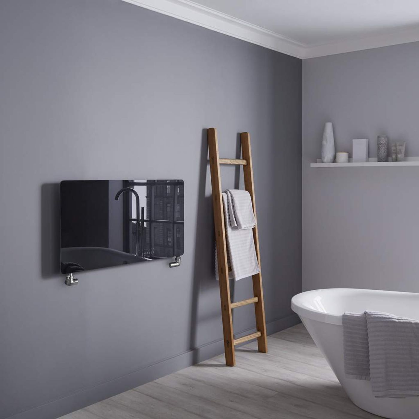 Radiators made from stone and glass Radiators made from stone and glass