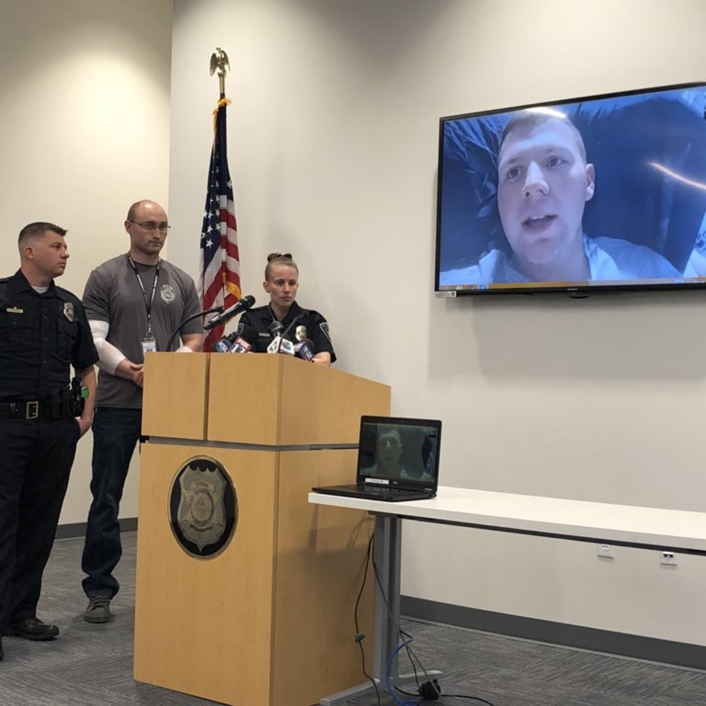 Officers burned while saving a suicidal man tell their side of the story episode artwork
