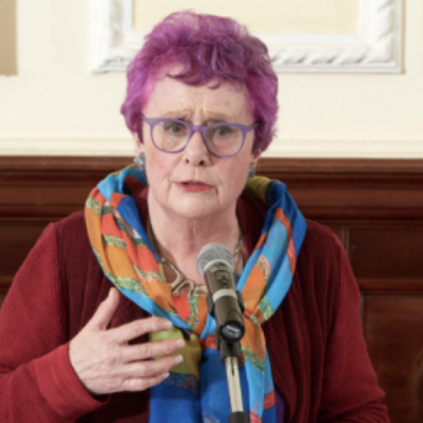 An extract from Mary Kenny at the Oldie Journalism Course episode artwork