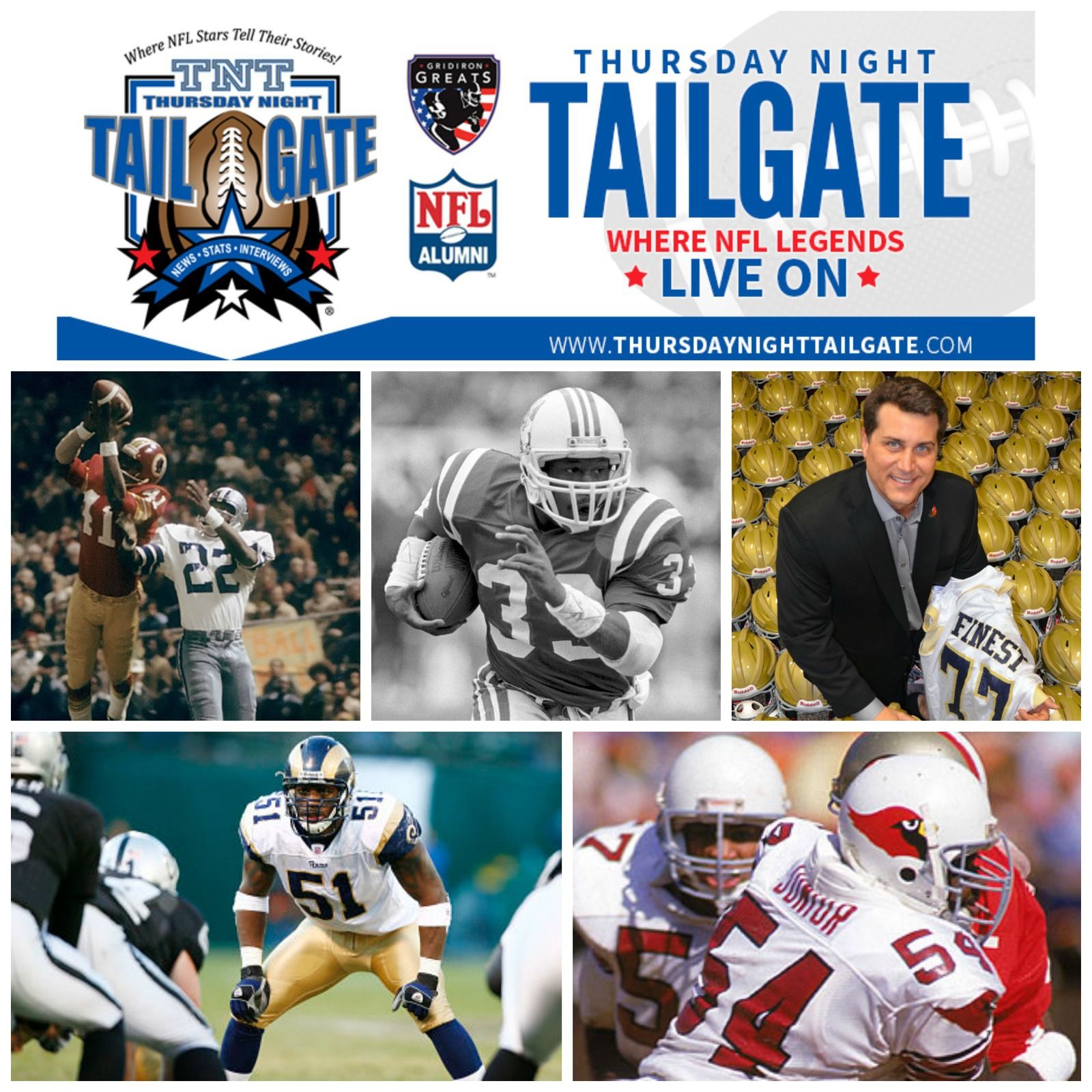 297: NFL: Mike Bass, Tony Collins, Dr. Steven Novicky, Will Witherspoon, & E.J. Junior join us on this edition of Thursday Night Tailgate episode artwork