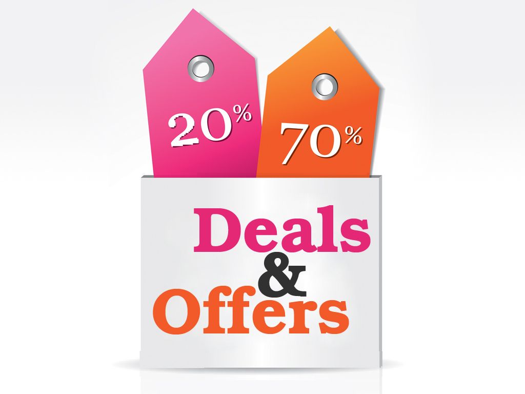 Good offers. Deal offer. Deals discounts. Online shopping deals. Best offer.