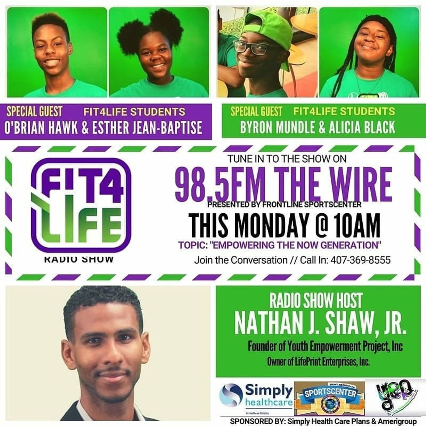 Fit4Life Radio Show with Fit4Life students episode artwork