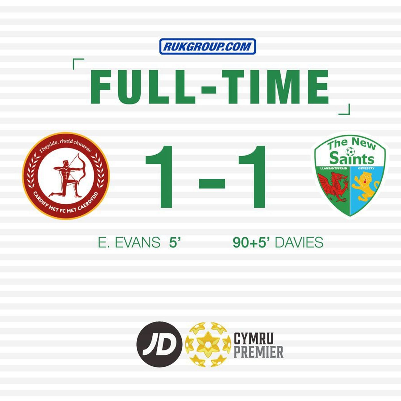INSTANT REACTION: TNS injury time goalscorer Keston Davies on equalising v Met episode artwork