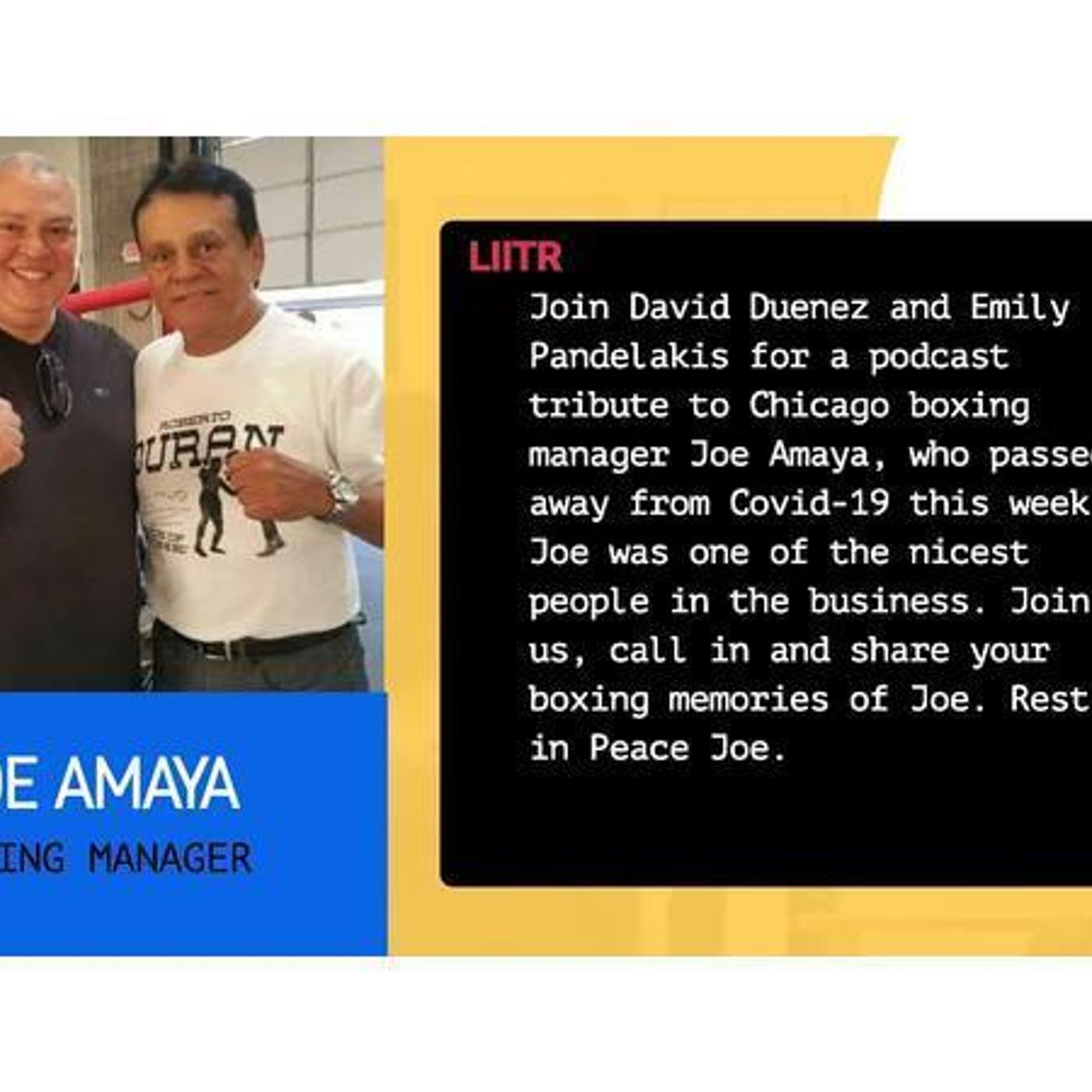 S1 Ep600: Tribute to the life of boxing manager Joe Amaya episode artwork