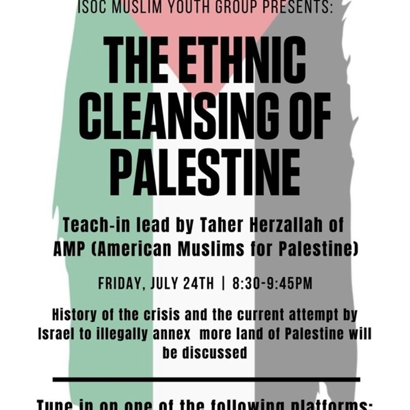 S1 Ep128: MYG Program: The Ethnic Cleansing of Palestine episode artwork