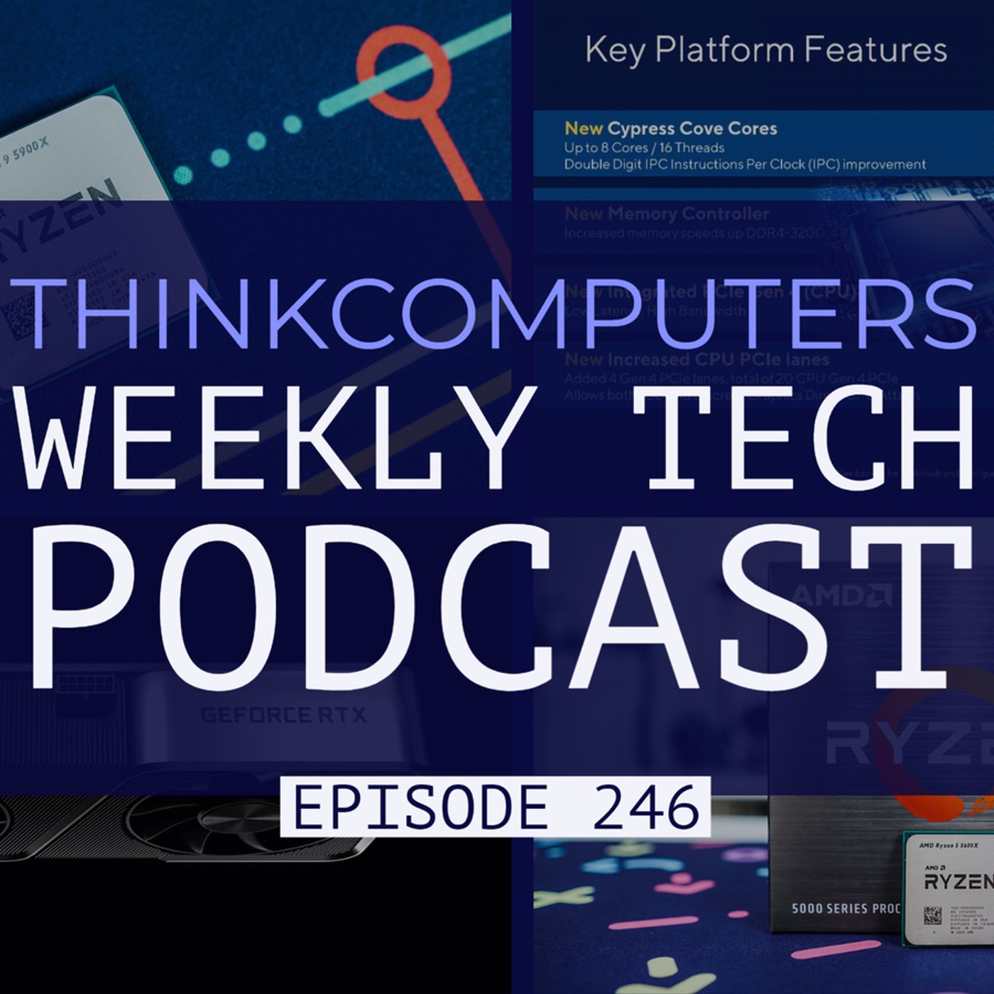 ThinkComputers Podcast #246 - Ryzen 5000 Series, RTX 3060 Ti, Intel Rocket Lake-S & More! episode artwork