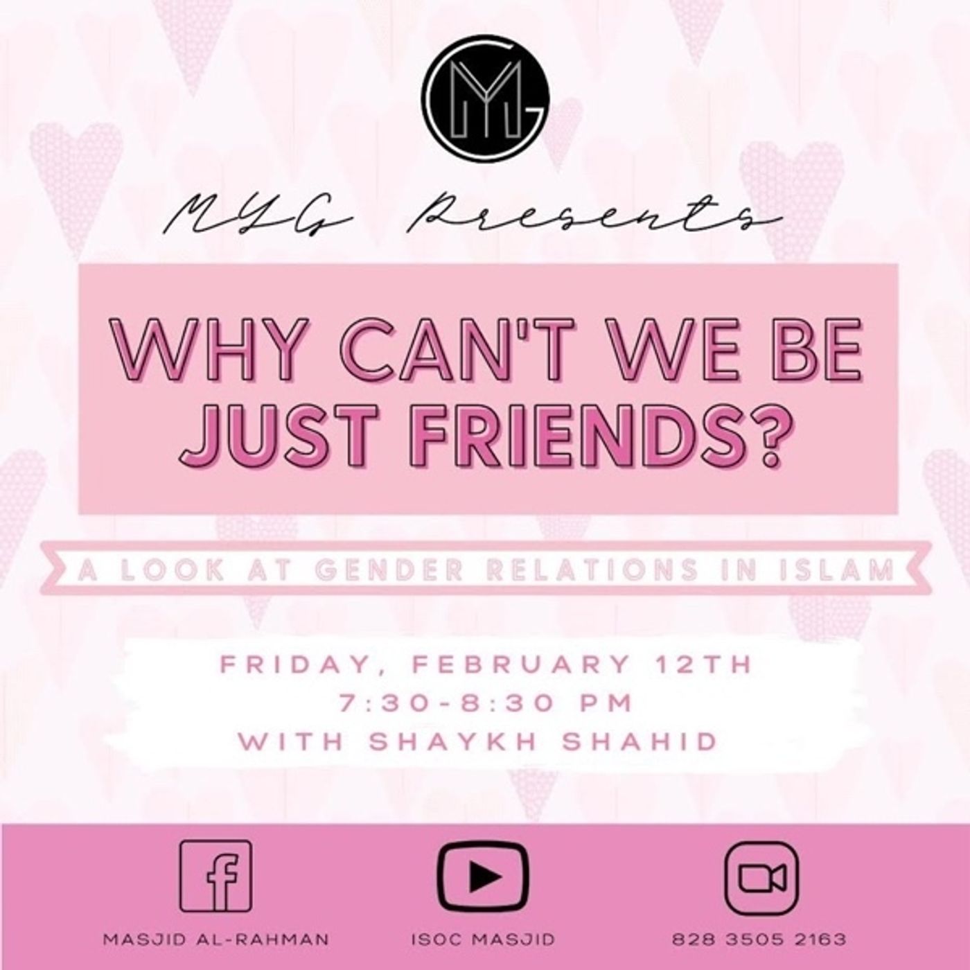 S1 Ep218: MYG Event - "Why Can't We Be Just Friends?" - A Look at Gender Relations in Islam episode artwork