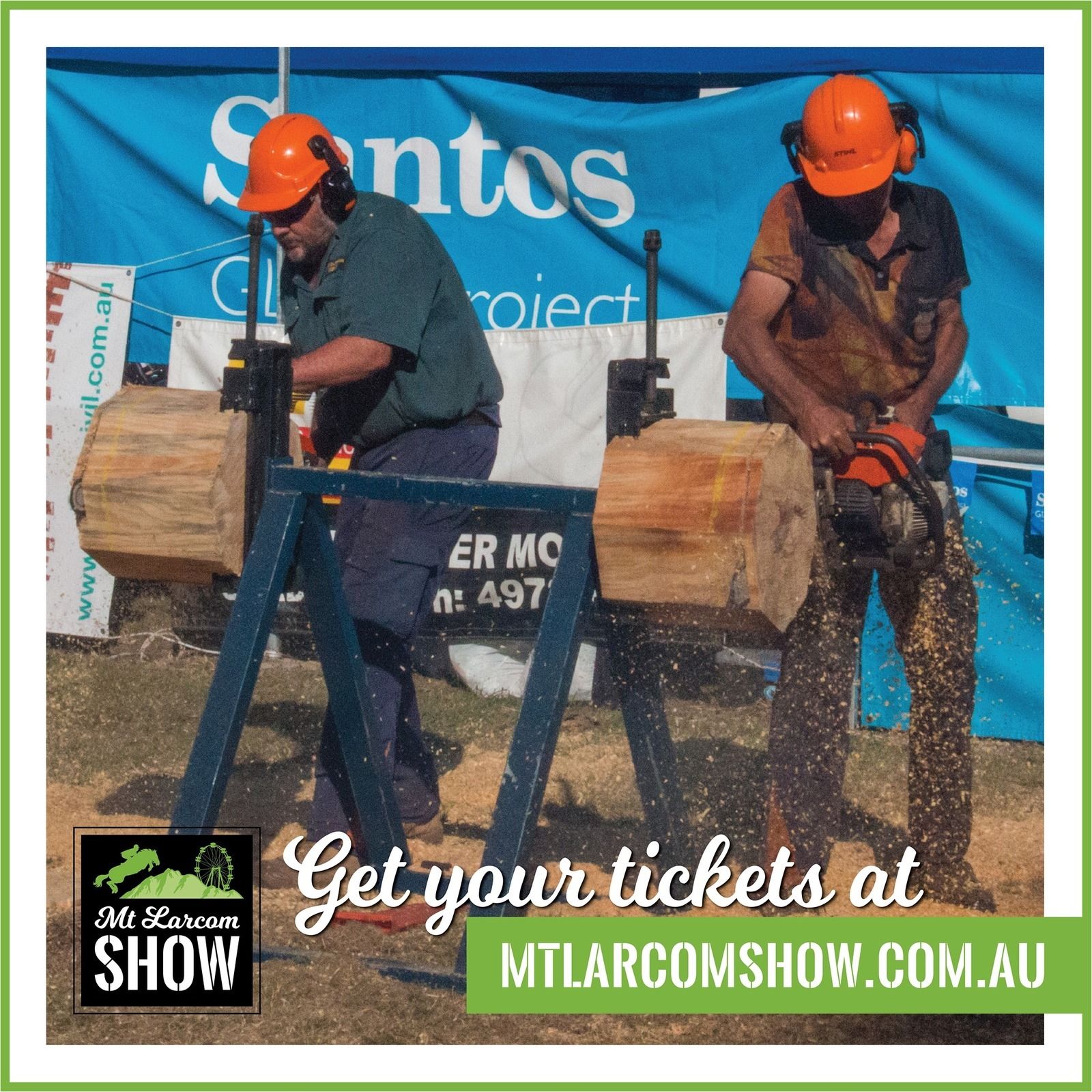 180: Australian and World Champions in Wood Chop and Chainsaw events  this year at the Mt Larcom Show episode artwork