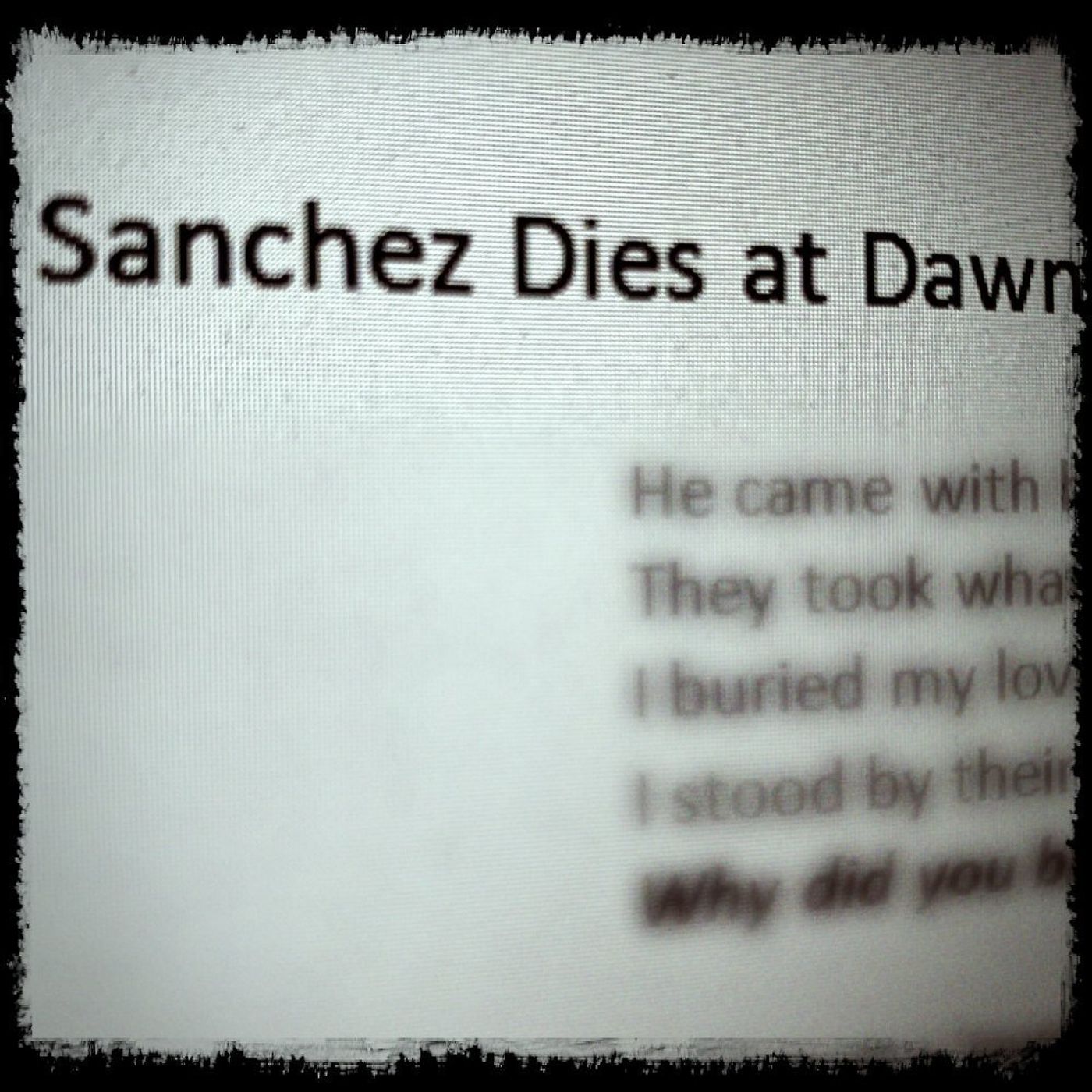AudioMo 2021 Day 12 I know when Sanchez will die episode artwork