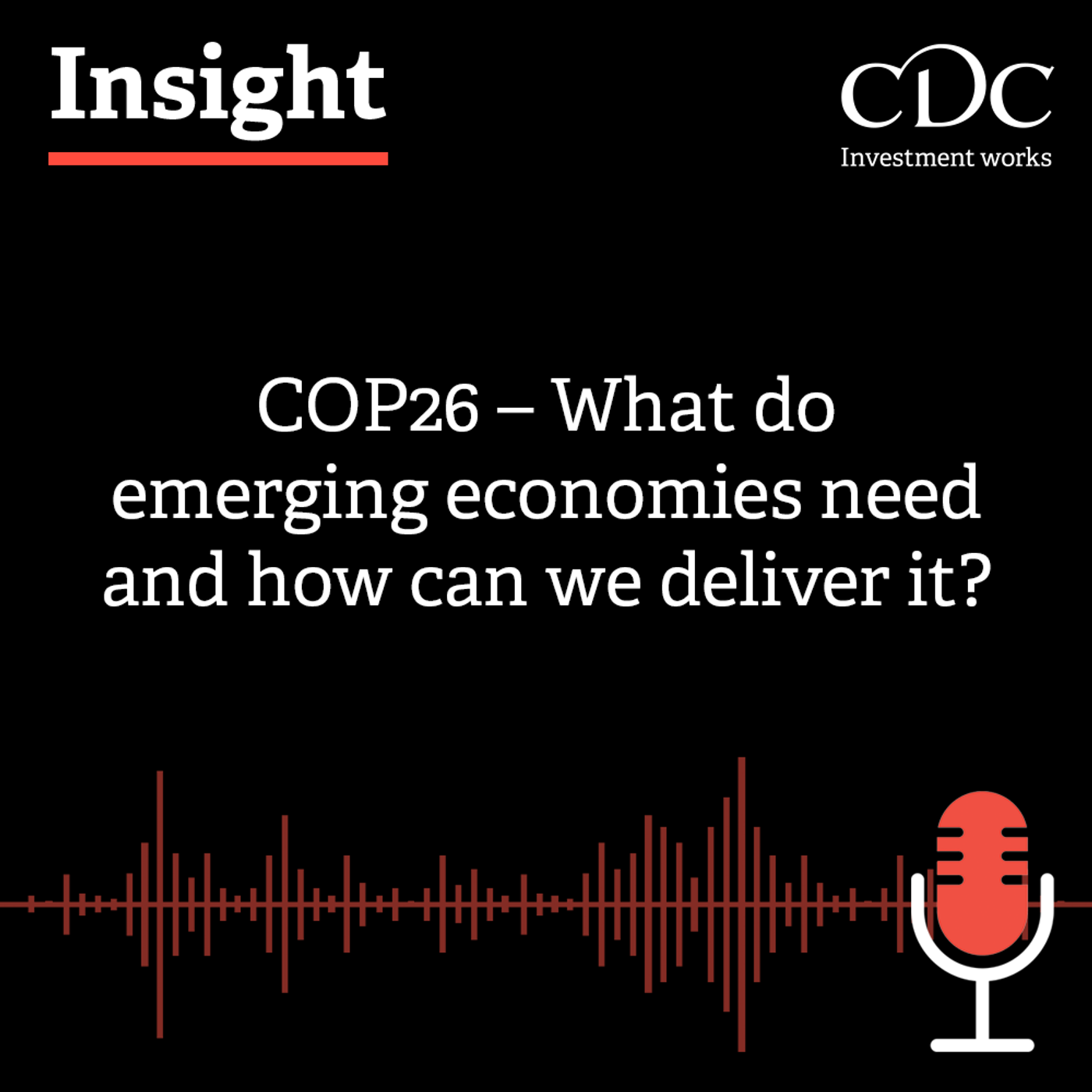 Insight Podcast: COP26 – What do emerging economies need and how can we deliver it?