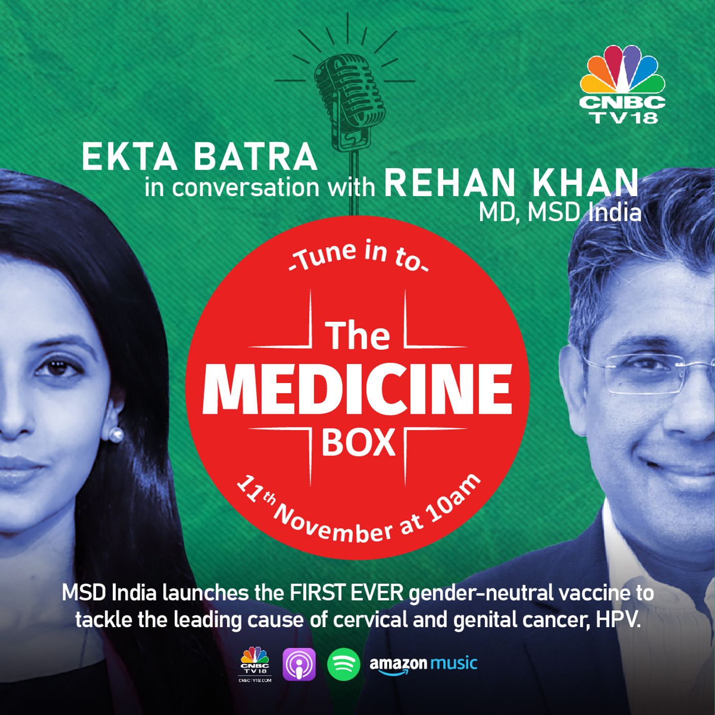 29: The Medicine Box: Rehan Khan talks about launch of MSD India's gender-neutral HPV vaccine