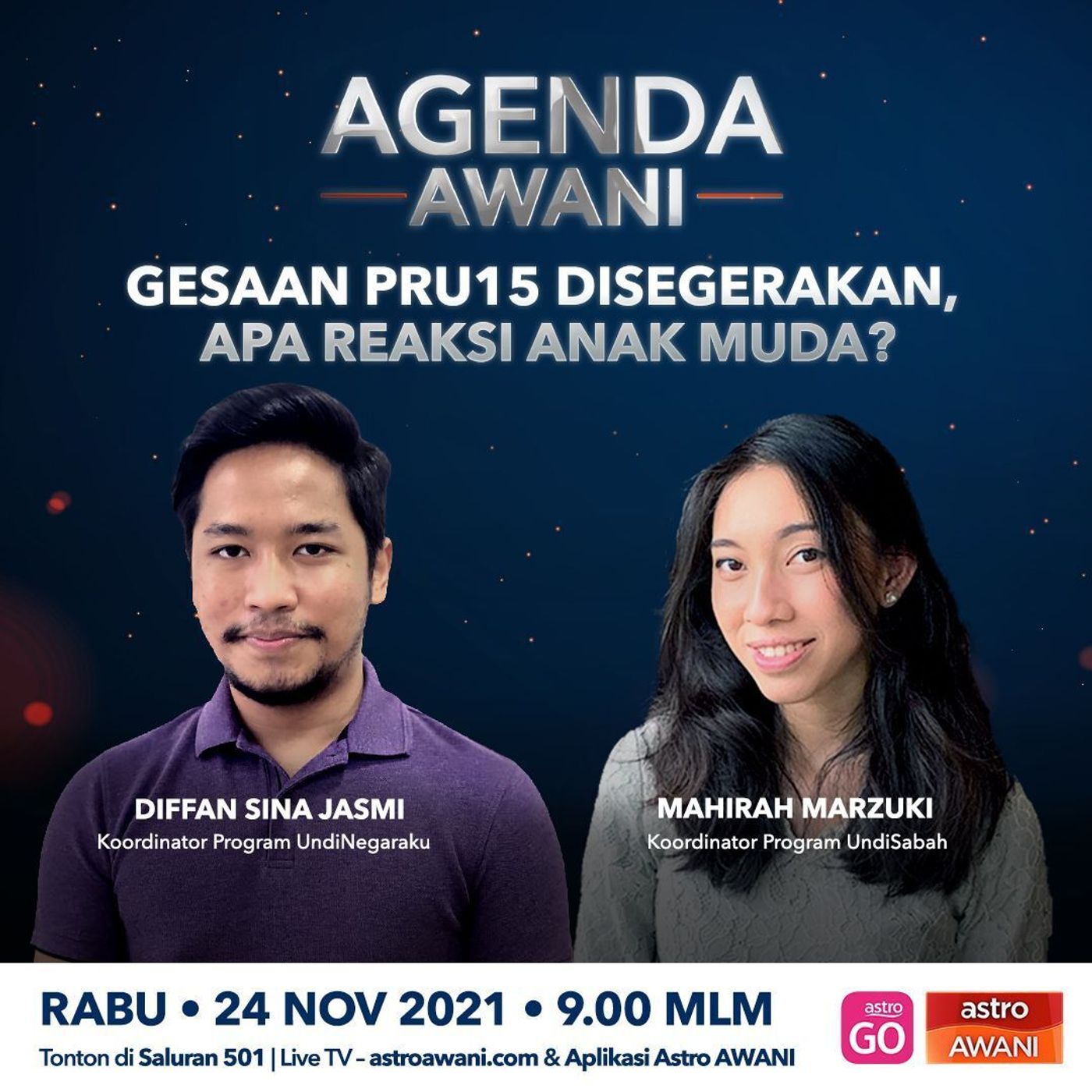 Agenda AWANI: Gesaan PRU15 disegerakan, apa reaksi anak muda? episode artwork