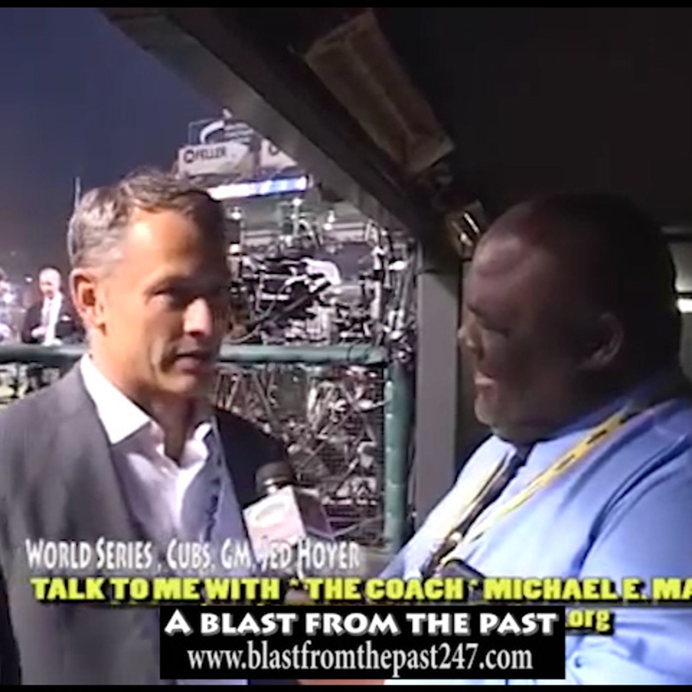 2016 CUBS WORLD SERIES, JED HOYER & THE COACH MIKE MAYDEN