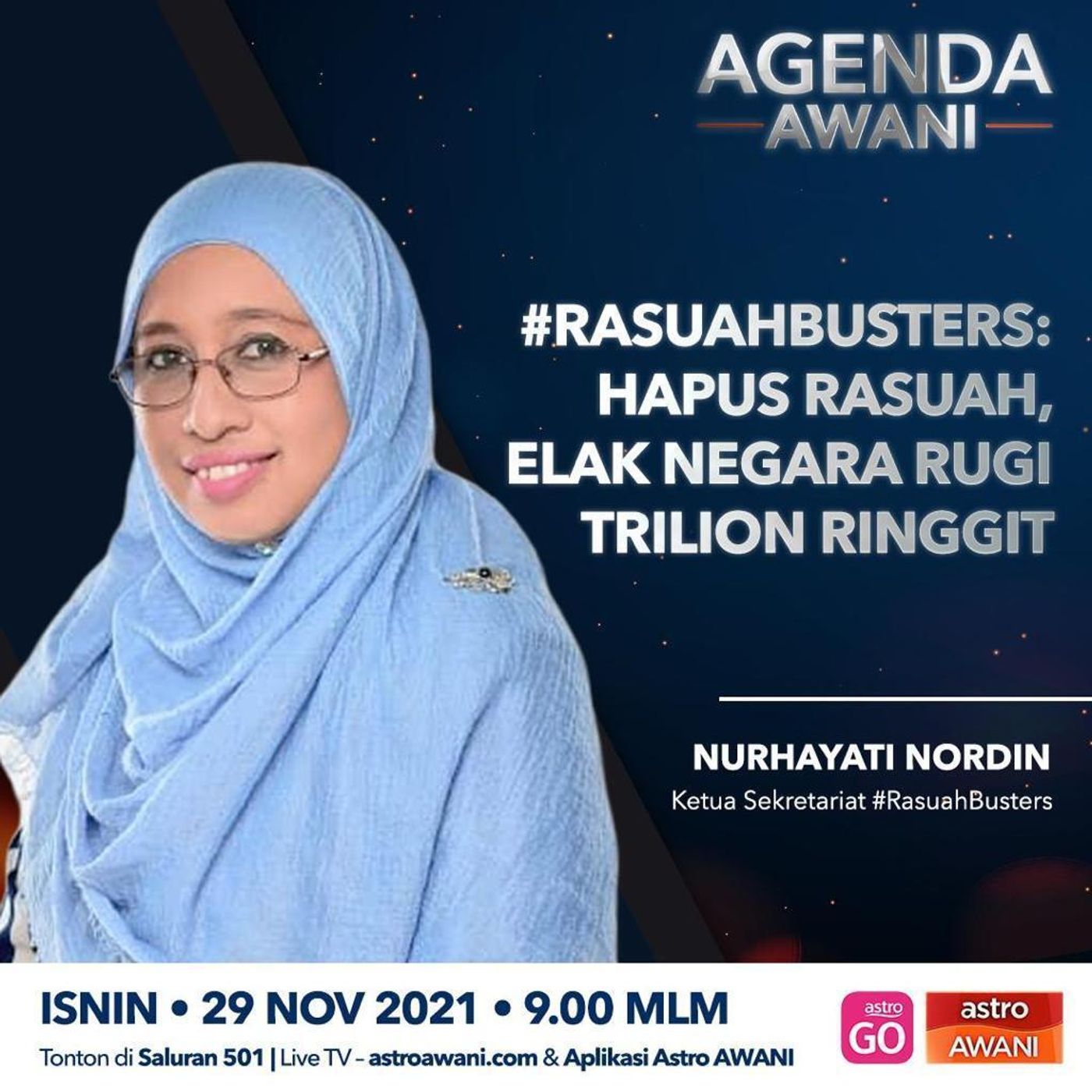 Agenda AWANI: #RasuahBusters | Hapus rasuah, elak negara rugi trilion ringgit episode artwork