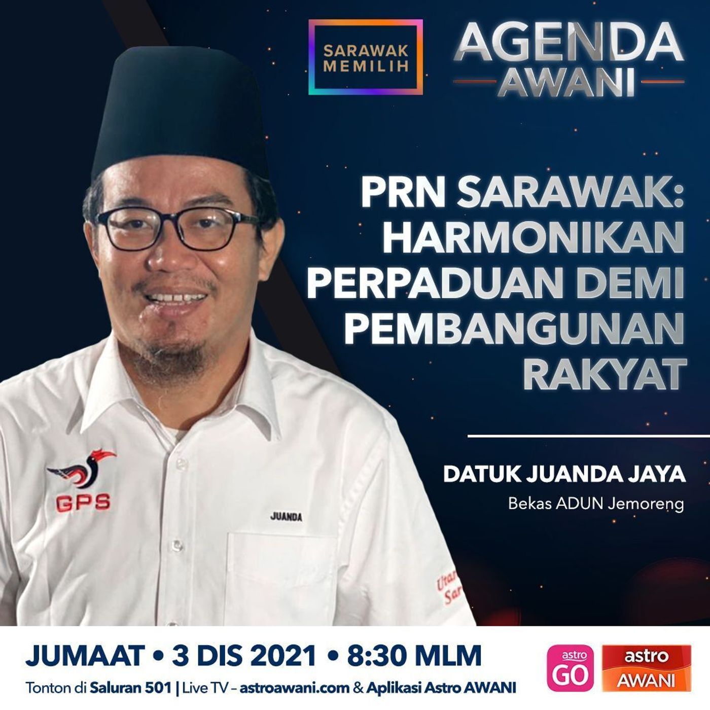 Agenda AWANI: PRN Sarawak | Harmonikan perpaduan demi pembangunan rakyat episode artwork