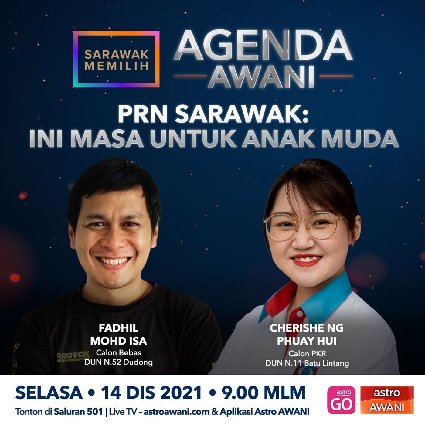 Agenda AWANI: PRN Sarawak | Ini masa untuk anak muda episode artwork