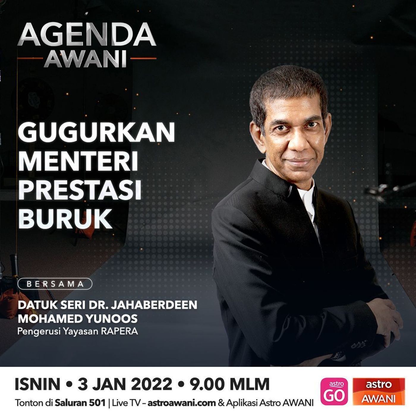 Agenda AWANI: Gugurkan menteri prestasi buruk episode artwork