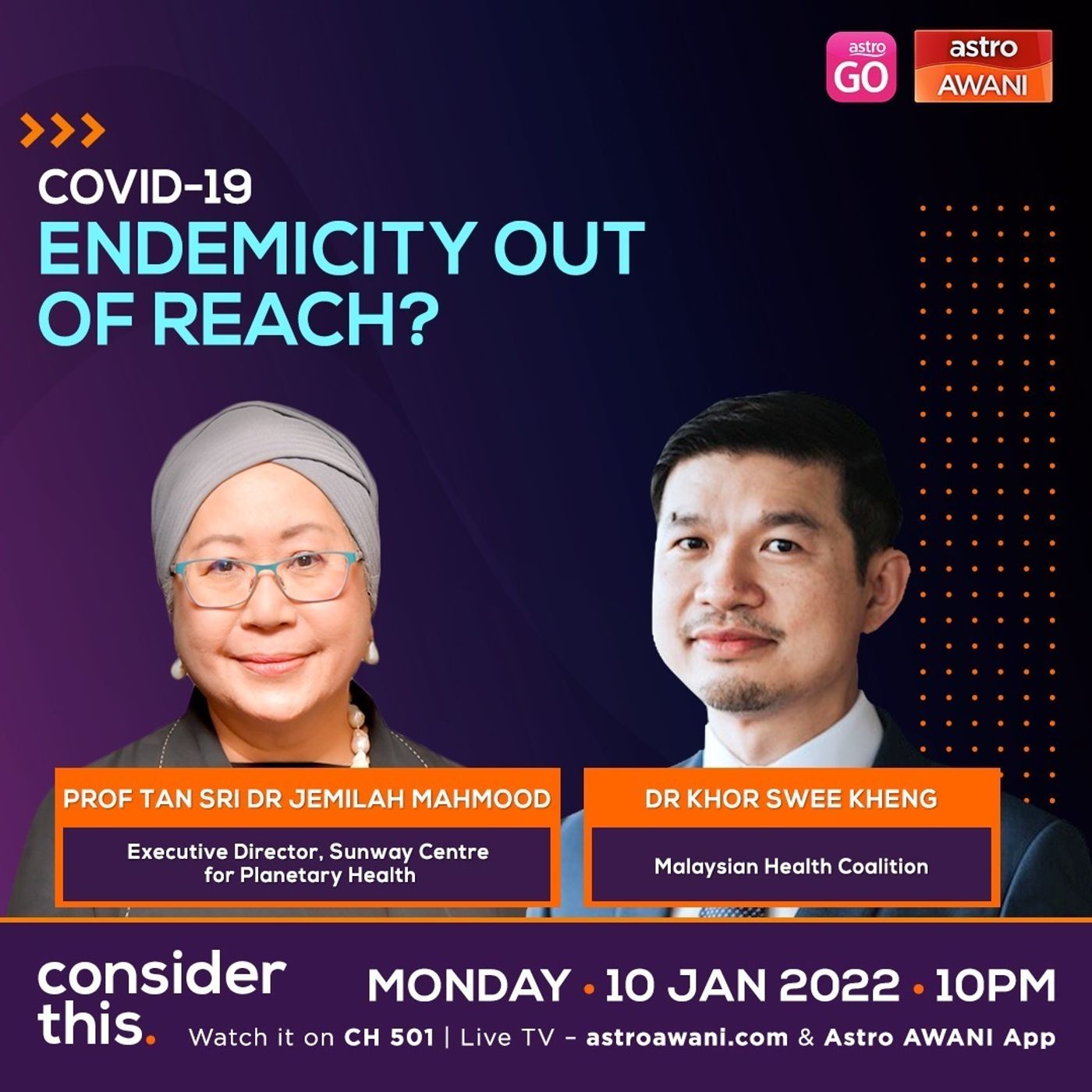 Consider This: COVID-19 endemicity out of reach? | 10th Jan 2022 episode artwork
