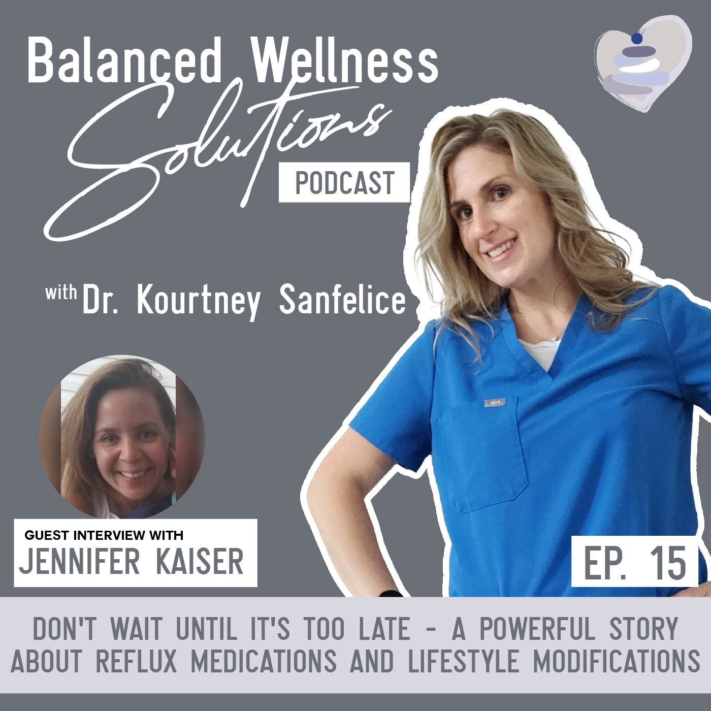 S1: 15. Don‘t Wait Until It‘s Too Late - A Powerful Story About Reflux Medications and Lifestyle Modifications with Guest Jennifer Kaiser episode artwork
